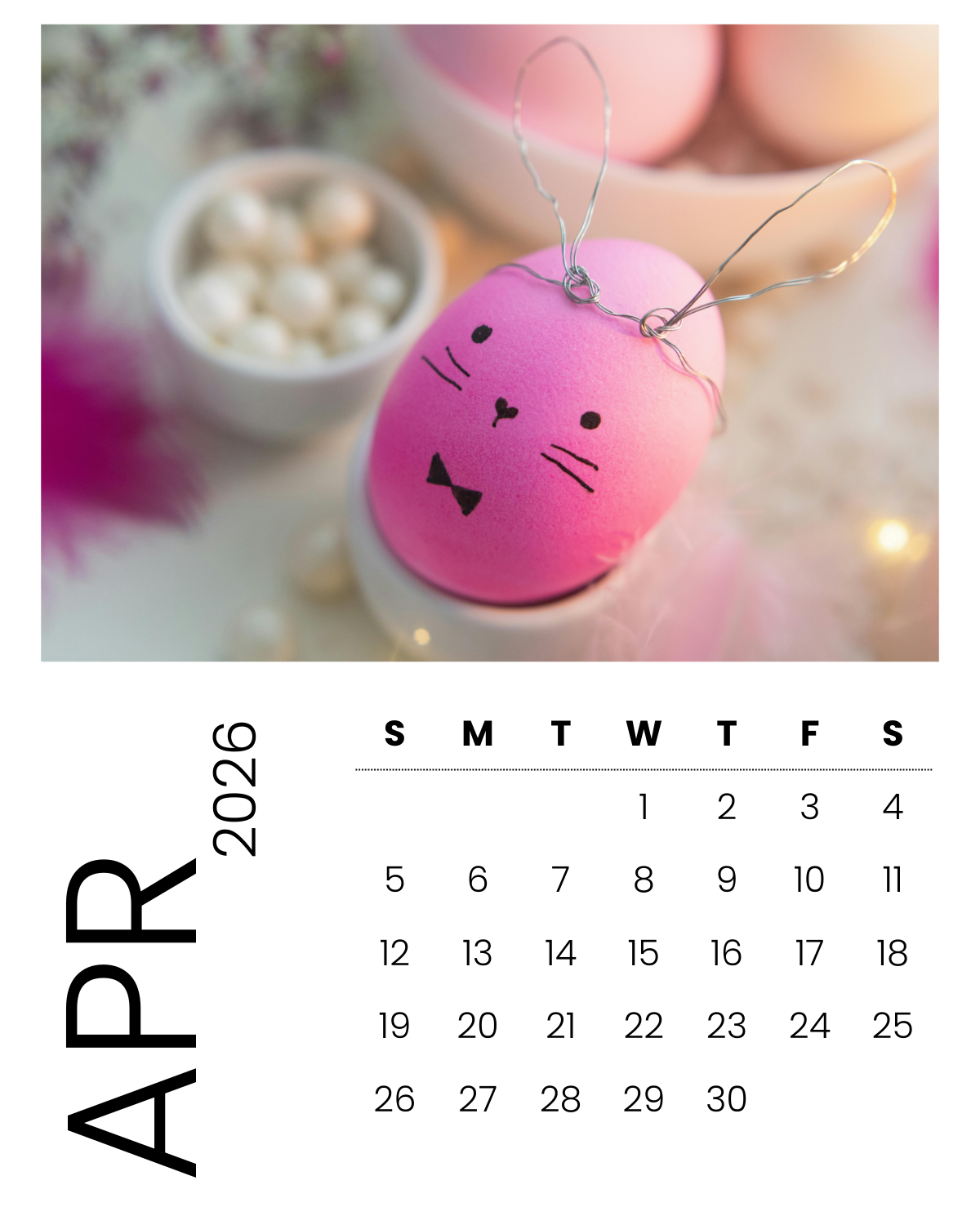 Personalized Magnet Calendar