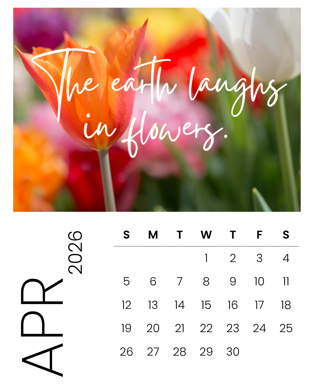 Personalized Magnet Calendar