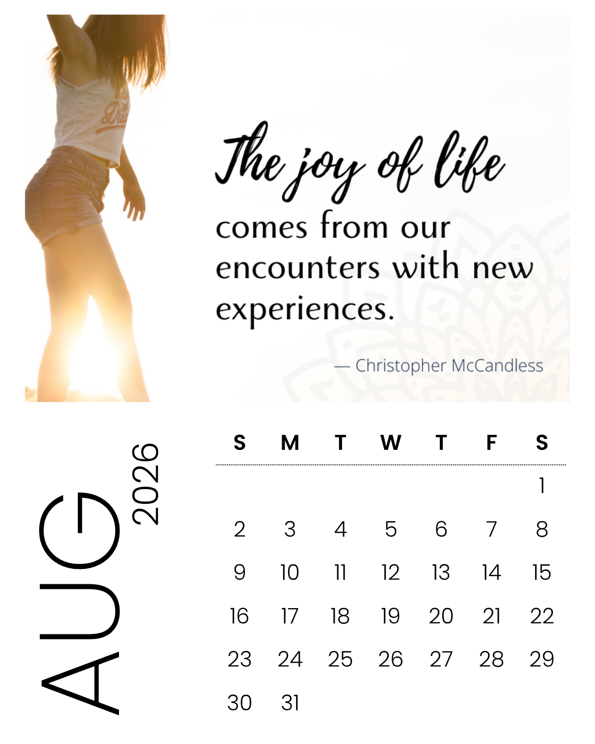 Personalized Magnet Calendar