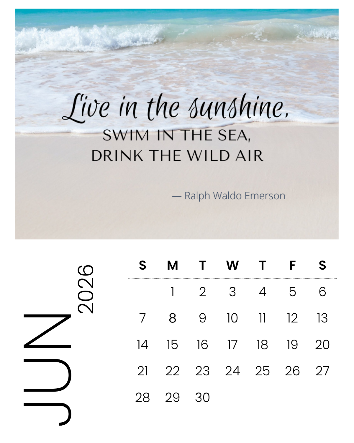 Personalized Magnet Calendar