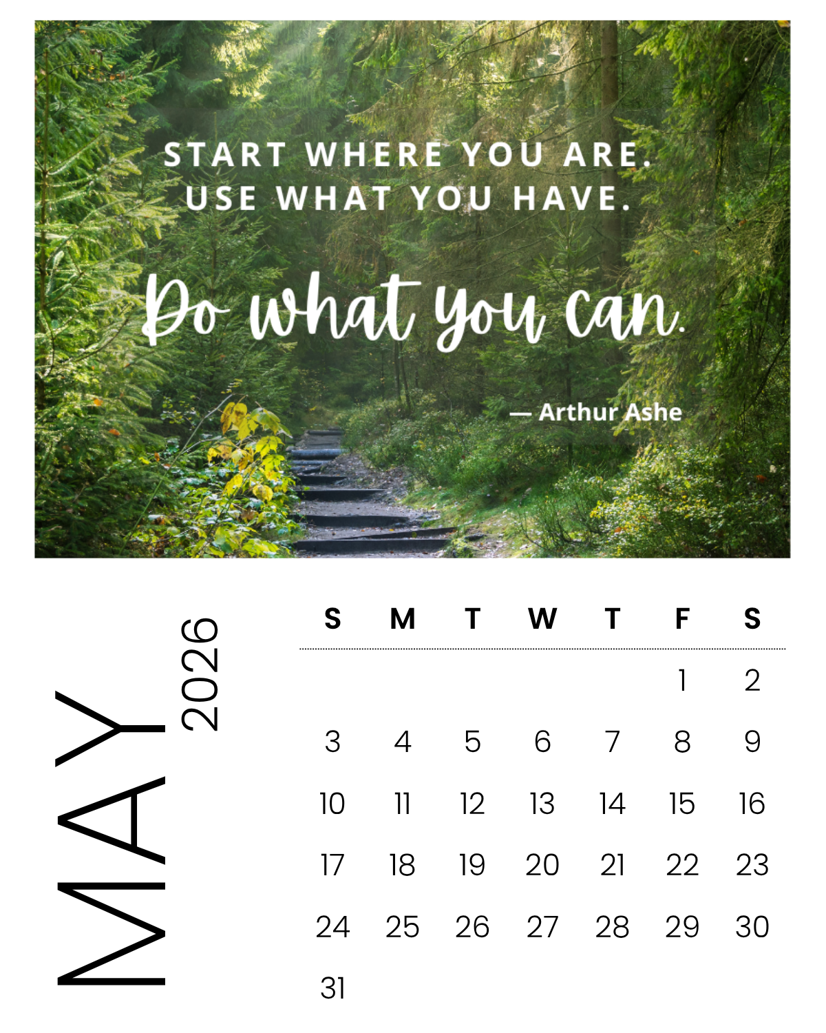 Personalized Magnet Calendar