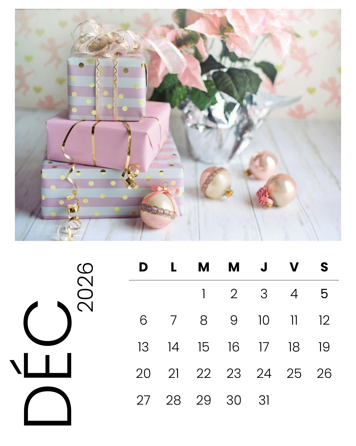 Personalized Magnet Calendar