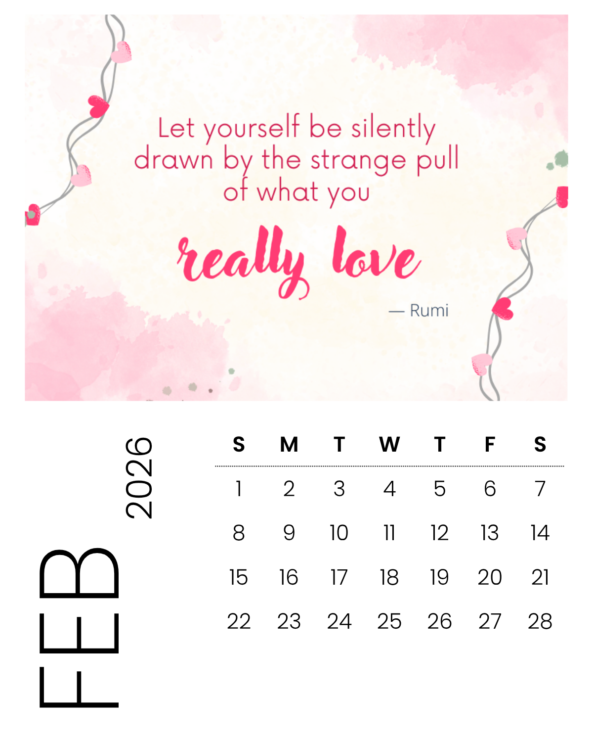 Personalized Magnet Calendar